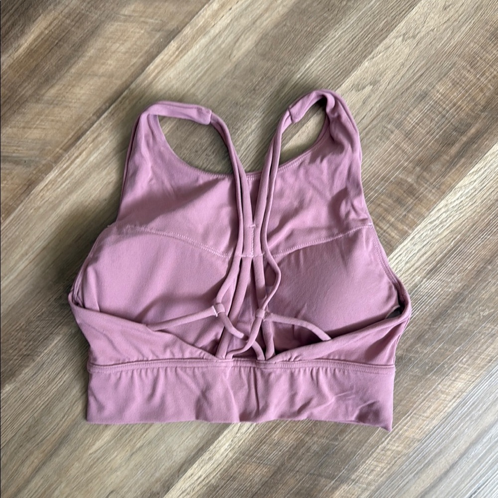 Pink Racerback Sports Bra Medium Support - Picture 2 of 2